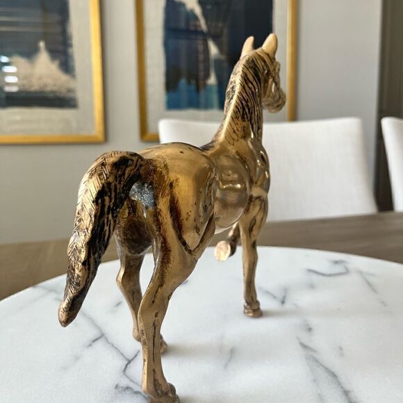 1900’s Brass Horse figurine  - Picture 4 of 11